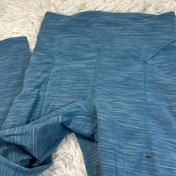 Lululemon Power Thru High-Rise Tight 25" Heathered Capture Blue - Picture 2 of 6
